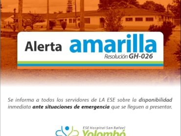 Alerta amarilla 2023