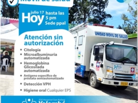 Unidad movil en la sede ppal