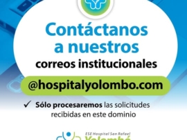 Contactanos a nuestros correos institucional 2025