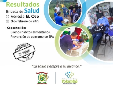 Resultados brigada de salud el OSO
