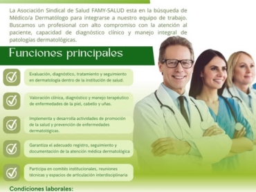 Convocatoria medico dermatolog