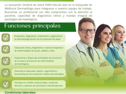 Convocatoria medico dermatolog