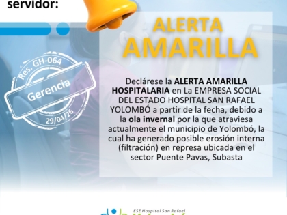 Alerta amarrilla 2026