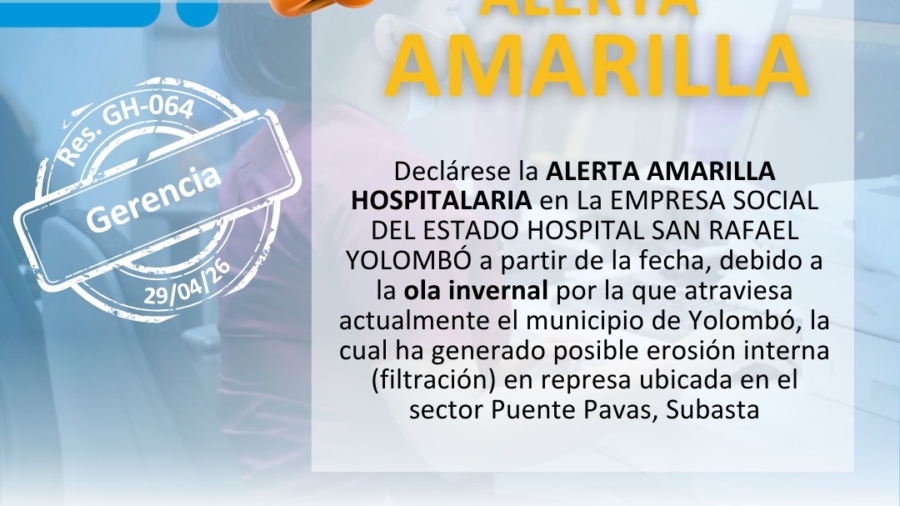 Alerta amarrilla 2026