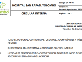 015 CIRCULACION PLACA DEPORTIVA_NÚMERO DE CIRCULAR INTERNA_015