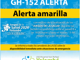 Alerta amarilla OCT