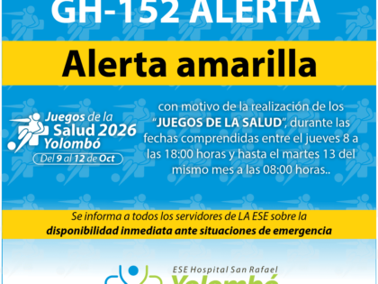 Alerta amarilla OCT