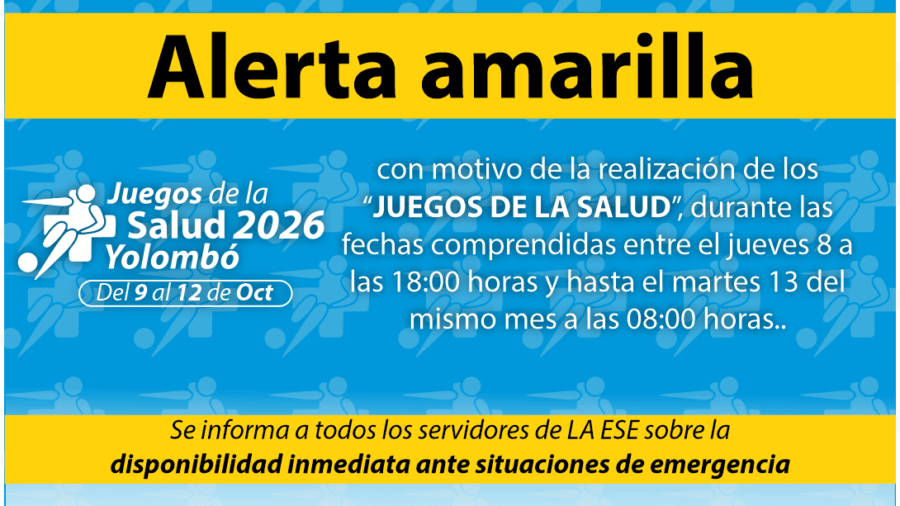 Alerta amarilla OCT