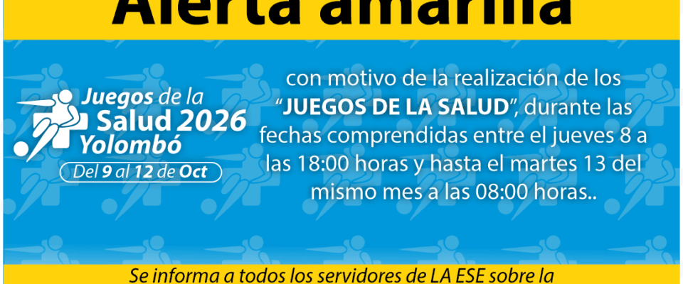 Alerta amarilla OCT